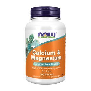 NOW Calcium & Magnesium (100 tabs) 02906-01 фото