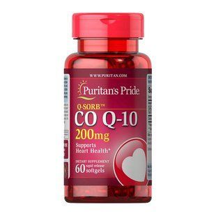 Puritan's Pride CO Q-10 200 mg (60 softgels) 08987-01 фото
