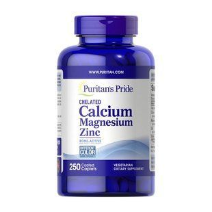 Puritan's Pride Calcium Magnesium Zinc (250 caplets) 09162-01 фото