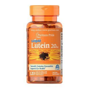 Puritan's Pride Lutein 20 mg (120 softgels) 09264-01 фото