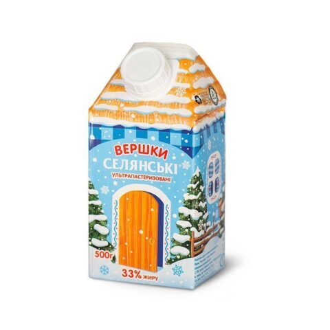 Вершки «Селянські» 33% 500 г