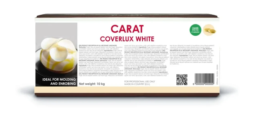 Глазур біла в дисках Carat Coverlux White (Puratos) 10 кг