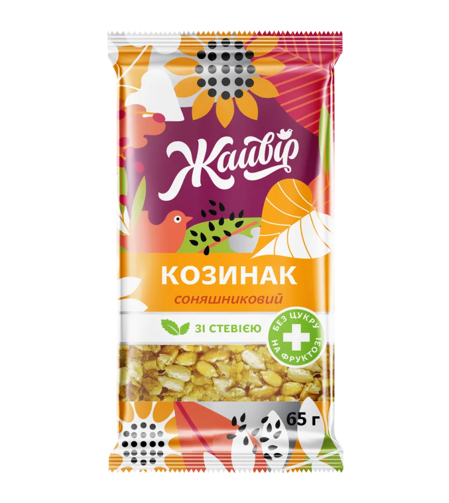 Козинак соняшниковий на фруктозі зі стевією